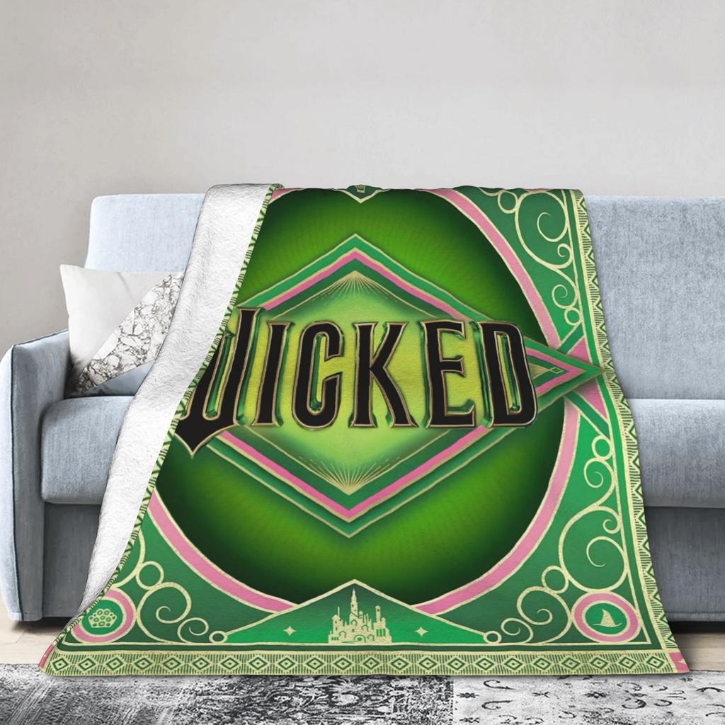 Wicked 2 Glinda & Elphaba Decke Super Warm Lustig Plüsch Bettwäsche Überwürfe Für Kind Couch Bett Flanell Tagesdecke Bettdecke