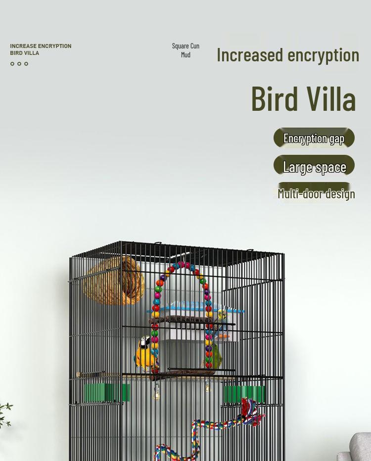 Large Parrot & Bird Cage for Budgies, Peonies, Wrens, Starlings & More