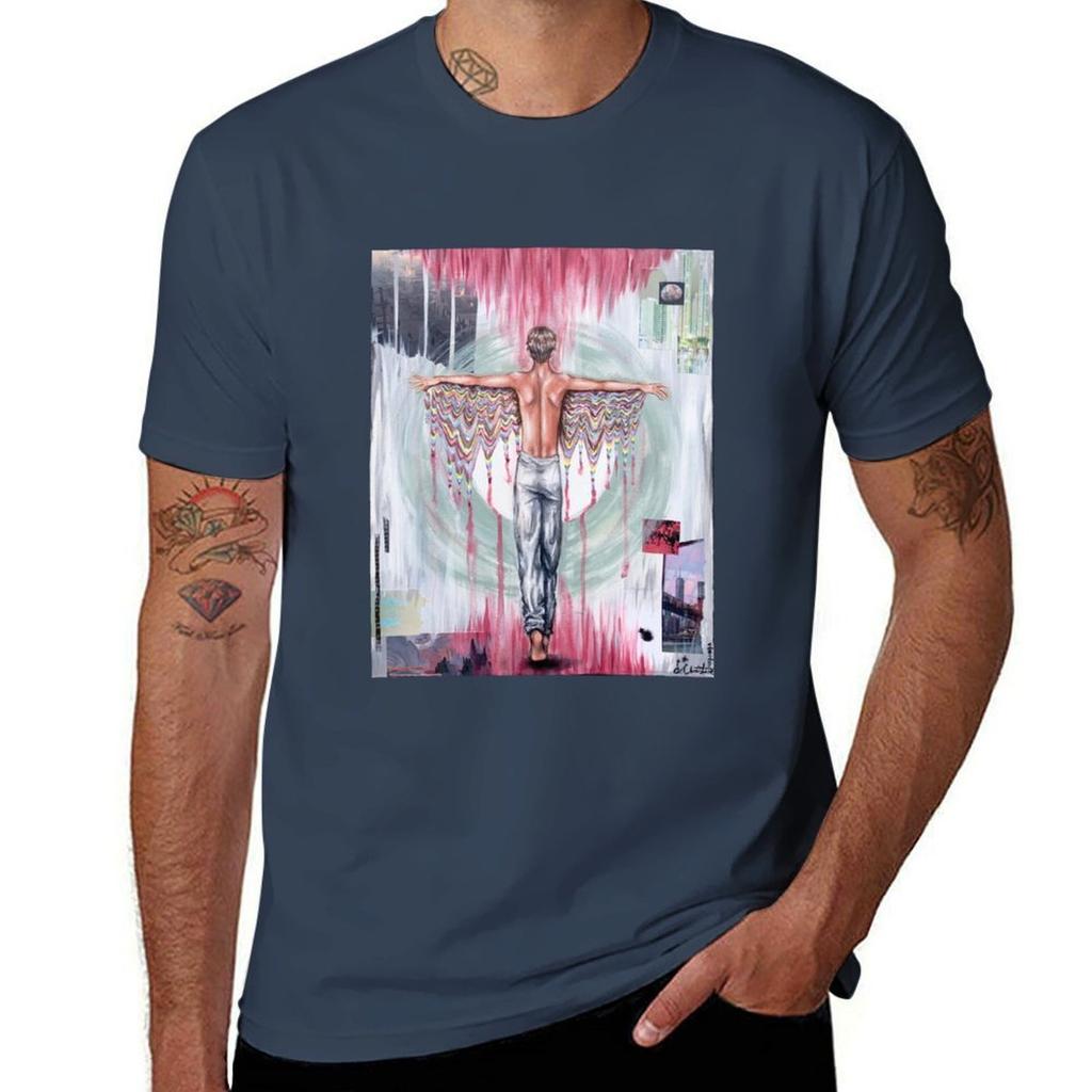 Into the Light TShirt Basic Simple Design Short Sleeve Shirt