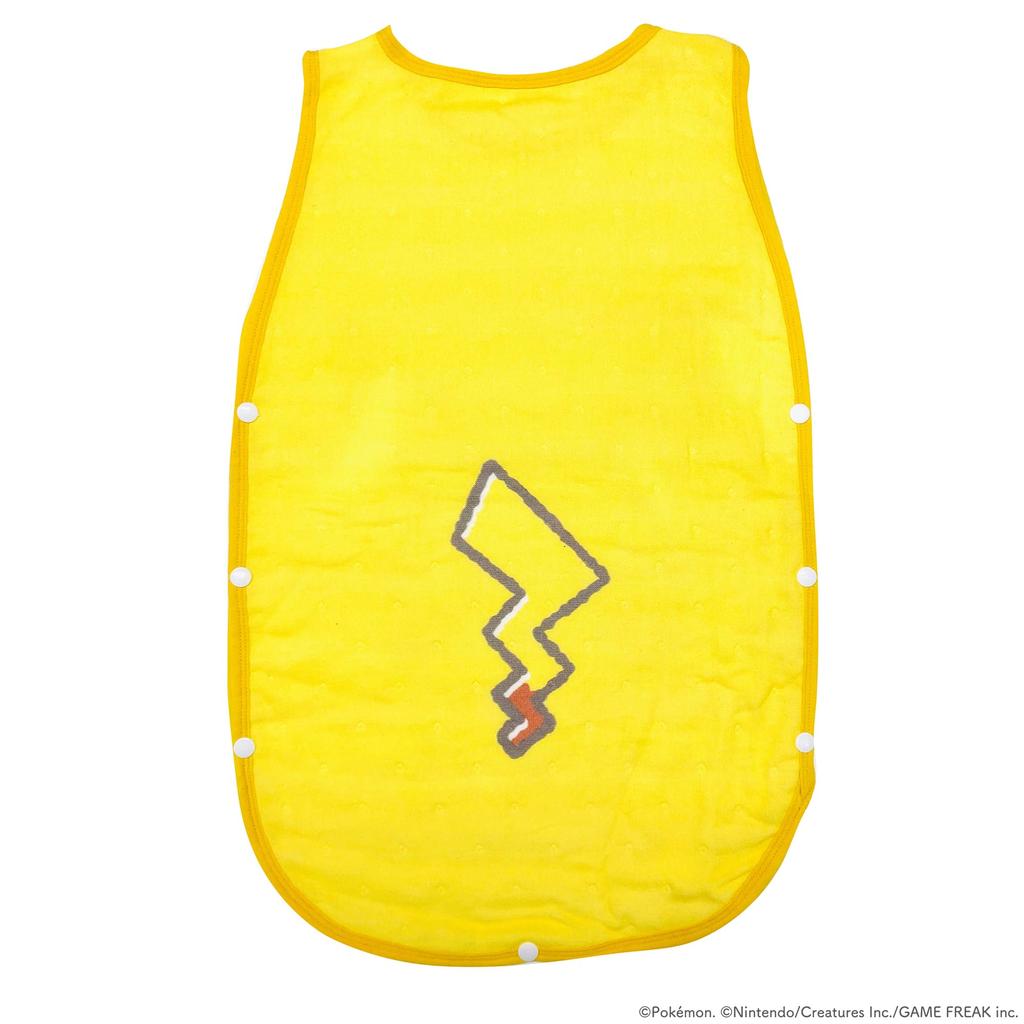 Pokemon Baby Sleeper Monpoke Pikachu Quadruple Gauze 45x60cm Character Goods Baby Pajamas Pokemon Yellow Morishita 4621436 [MORIPiLO]