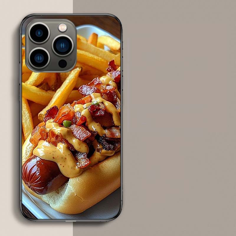 Onion and Pepper Flavored Grilled Sausage Hot Dog Phone Case For Iphone 17 Air 15 Pro 14 Plus 16 Pro Max 17E 16E 12 13 Mini 11