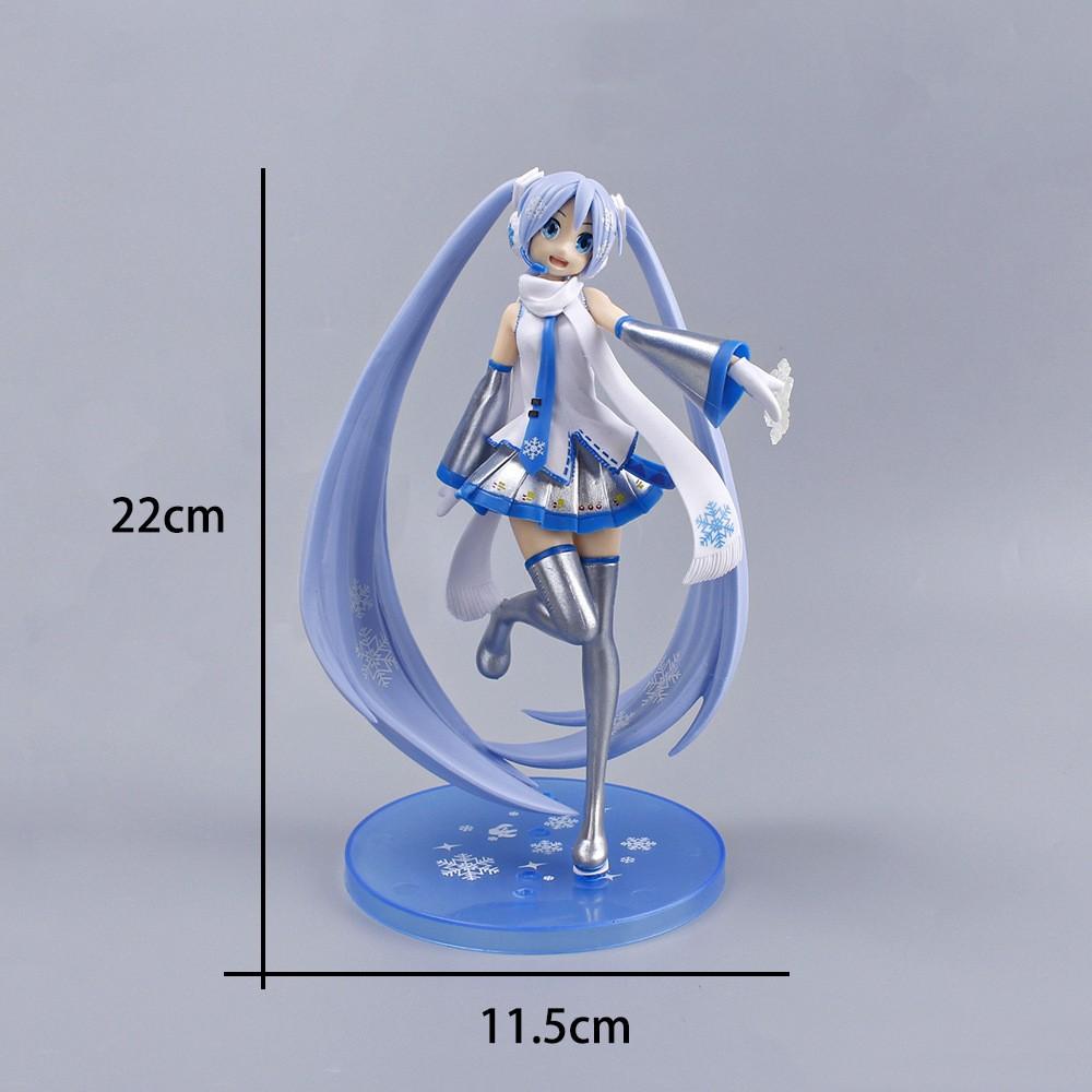 New Anime Figure Hatsune Miku Cinderella Wonderland Long Hair Princess Kawaii Virtual Singe  Model Collecting Toys
