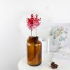 Set of 3 Artificial Red Berry Vines 40cm Long Decorative Garland Branches for Home Decoration and Seasonal Displays
