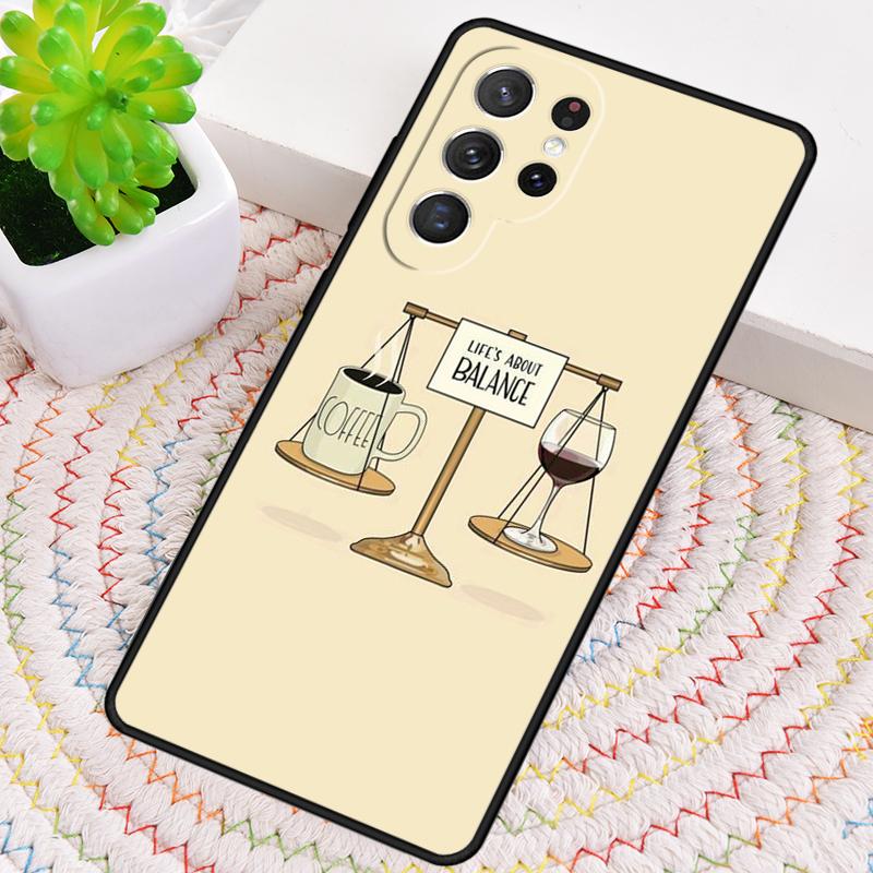 2 bis 3 Gläser Wein pro Tag Handyhülle für Samsung Galaxy note 10 pro S26 Ultra S23 S24 FE S25 S21 S22 PLUS stoßfeste Hülle