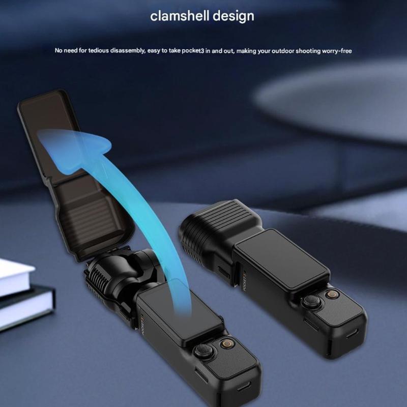 Shockproof Camera Cover With Precise Cutouts Slim Portable Shell for Pocket 3 Outdoor Recording Equipment