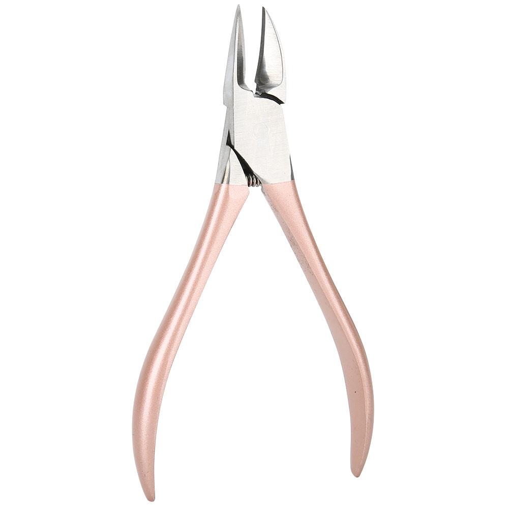 Ingrown Nail Clippers Dead Skin Removal Scissor Stainless Steel Pedicure ToolRose Gold