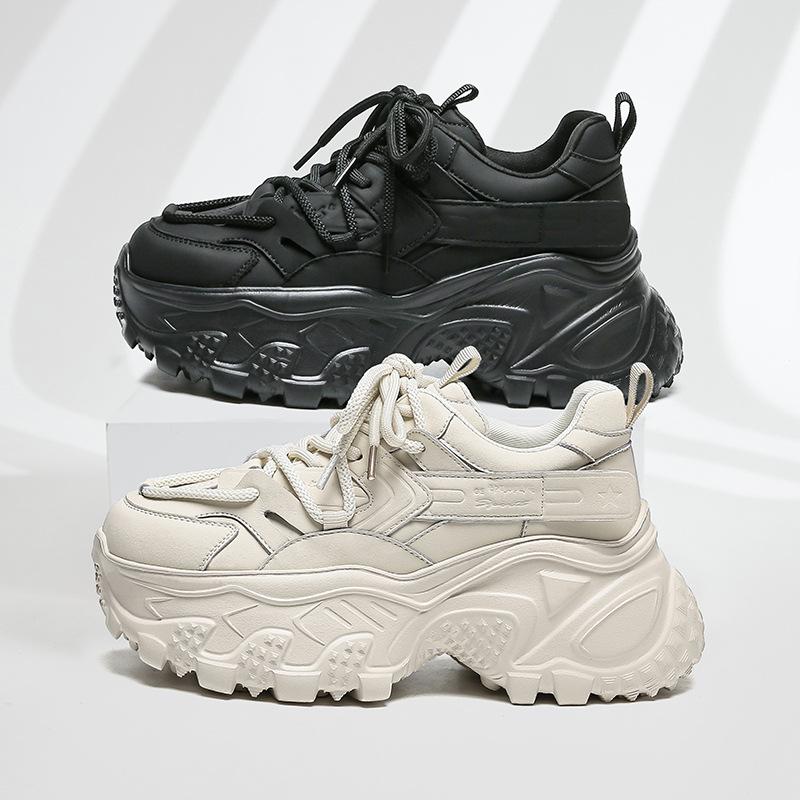 New platform dad shoes women's versatile casual shoes women's shoes heightened lightweight versatile non-slip sports breathable shoes children