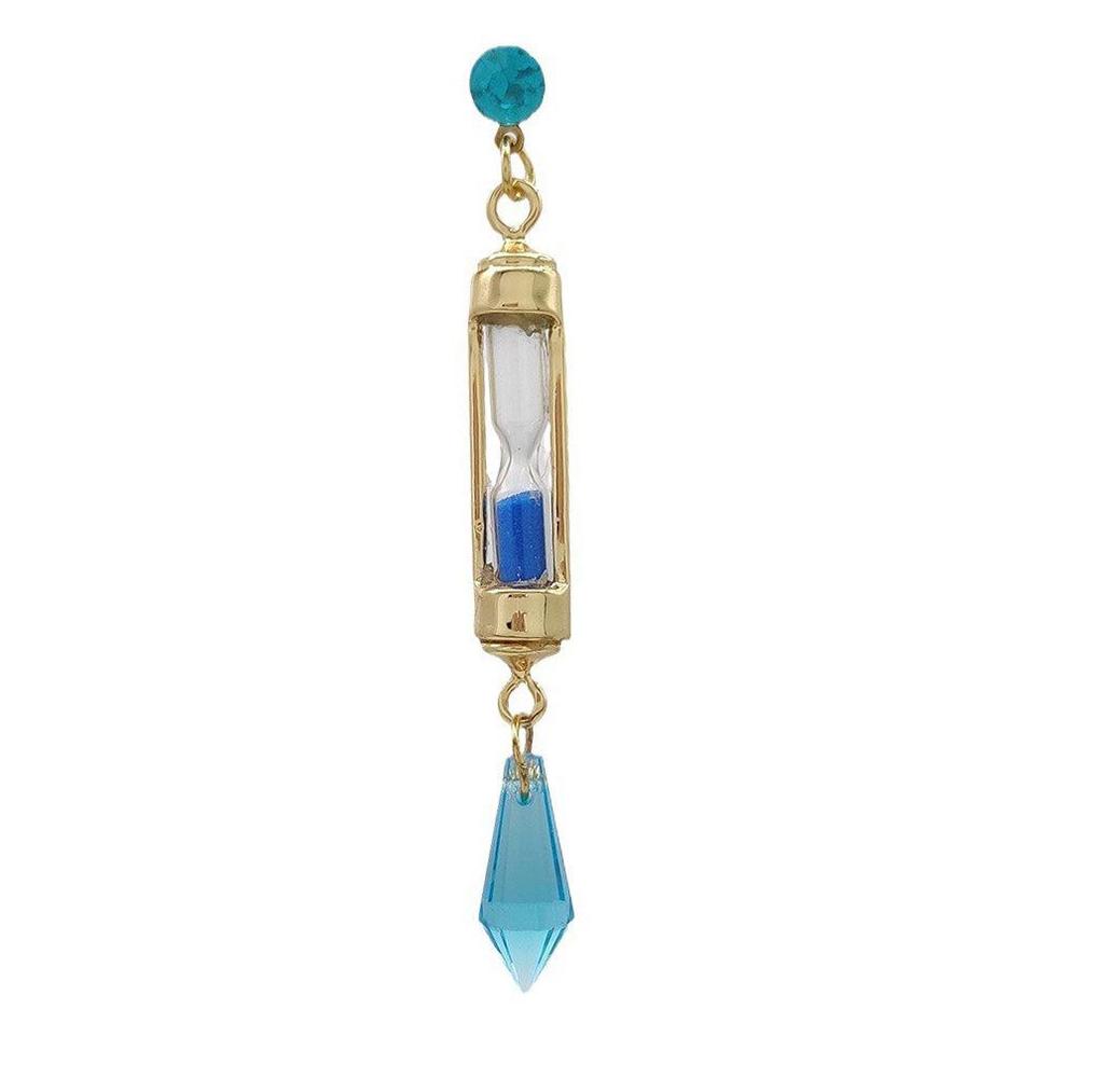 Vanitas no Carte Crystal Hourglass Dangle Earrings