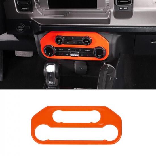 Orange Center Air Conditioner Switch Panel Cover Trim Bezels For Ford Bronco 21+