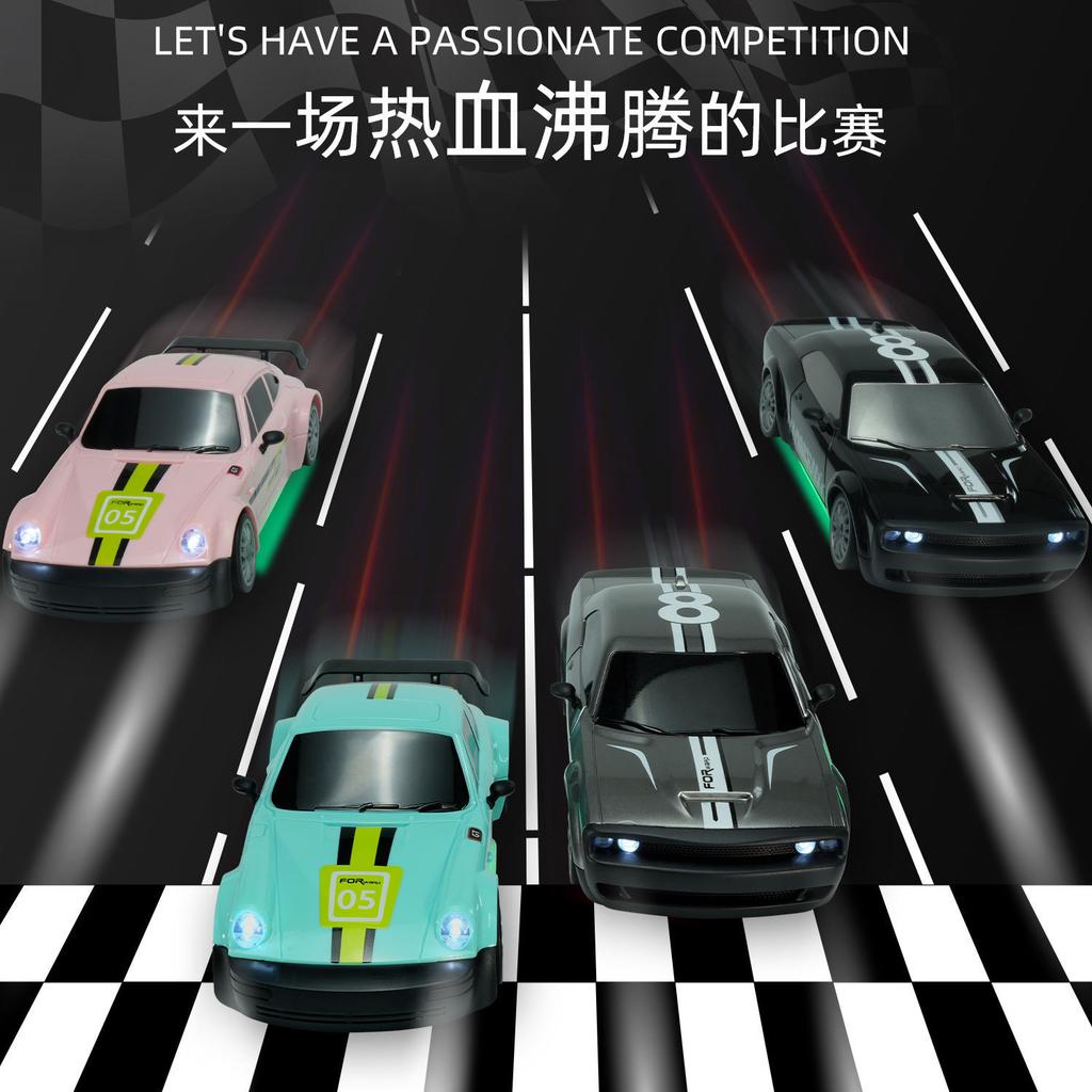 Rc Mini Remote Control Racing 2.4G 4Wd High Speed Drift Car Full Scale Throttle Pink Car Model