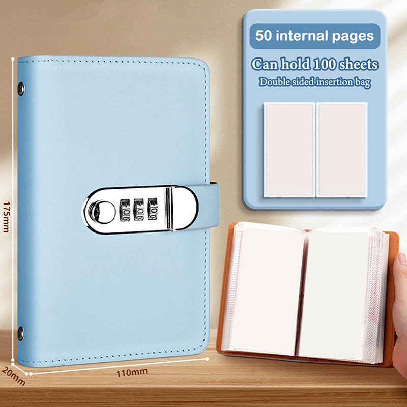Banknote Storage Book Made Of Pu Material, Can Hold 100 Banknotes, With Banknote Pos, Stamps, Bank Card Storage Book