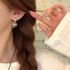 Super Flash Niche Double Cross Earrings, Earrings, Women's Light Luxury High-end Temperament Studs, Earrings, Unique Design Earrings.