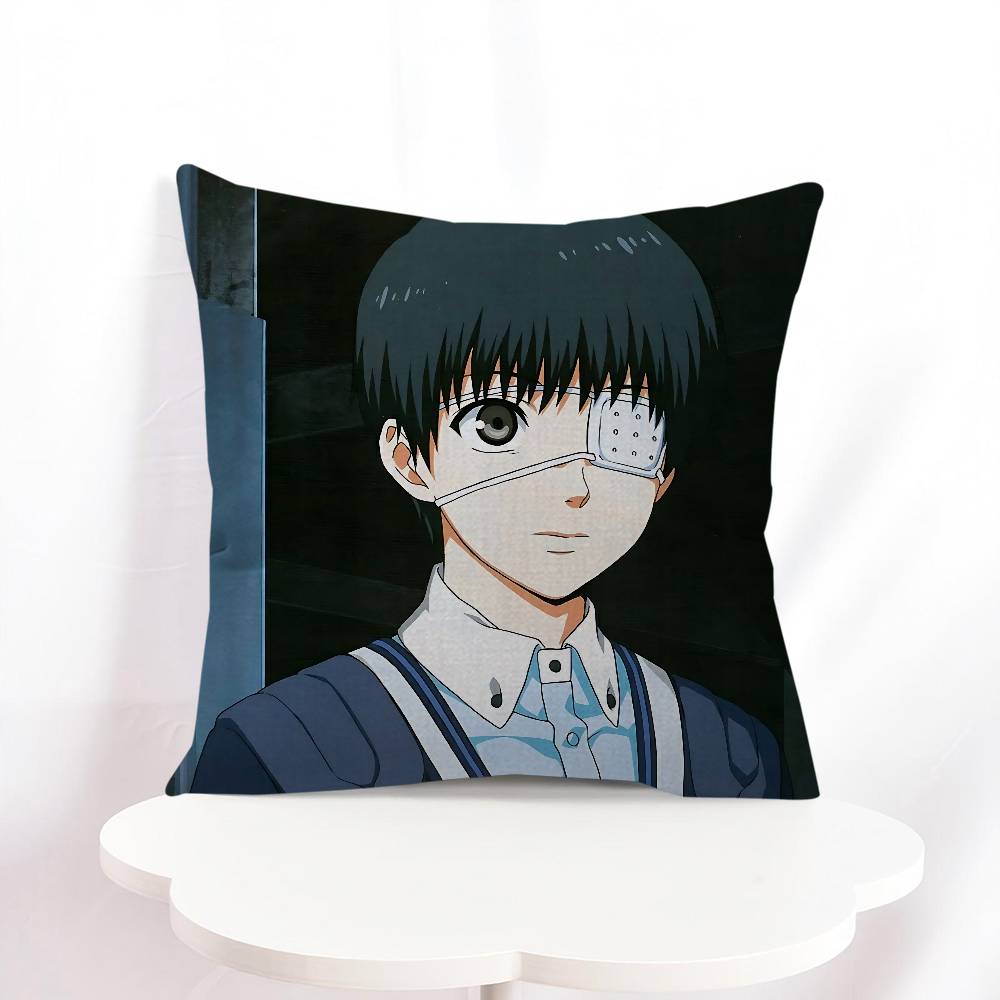 K-Kaneki Ken Pillowcase Toon Gift Cushion Cover Bedroom Home Sofa Chair Seat Decor Pillow Case