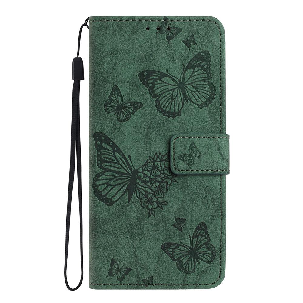 Leather Phone Case For Google Pixel 10A 9A 8A 7A 6A Google Pixel 10 9 8 7 6 Pro Butterfly Embossing Print Card Slot Wallet Cover
