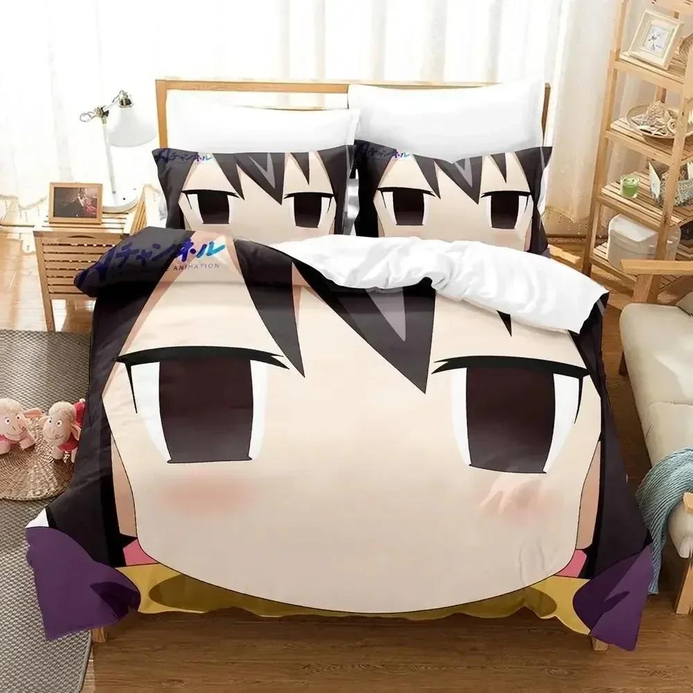 Anime A Channel Bedding Set Printed Bed Set With Pillowcase Duvet Cover Soft Queen King Size Bedclothes Home Adult Kid Bedroom