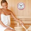 Waterproof Electronic Wall Clock Small Size Suction Cup Design Bathroom Shower Clock Battery Operated Space Saving