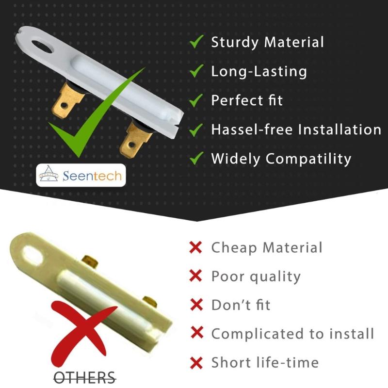 5Pcs 3392519 High Temperature Thermal Fuse For AP6008325 Dryer Machine Metal Housing Overheat Protective Blower Housing