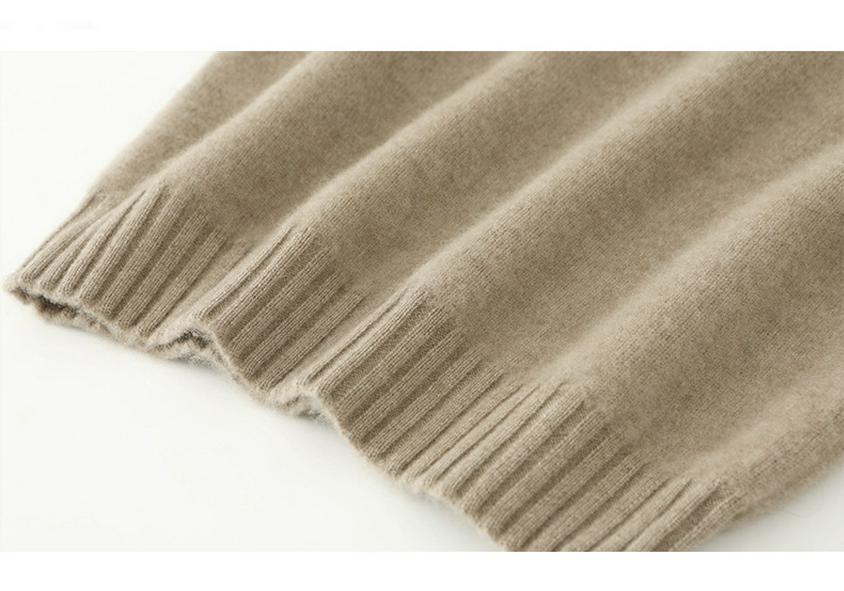 2024 Fall/Winter Women's Korean Slim Fit Wool Sweater - Solid Color, Long Sleeve Knitwear