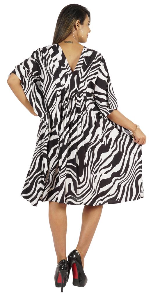 Moomaya Womens Short Kaftan Cover Up Night Dress Kaftan Gown Kimono