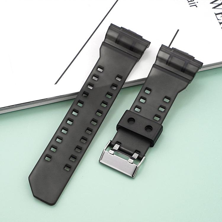 Black Gold Rubber Resin Watch Strap for Casio GA110/400/700/GD120/140