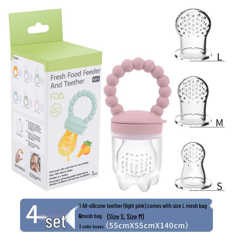 Silicone Baby Fruit and Vegetable Teether Pacifier Feeder