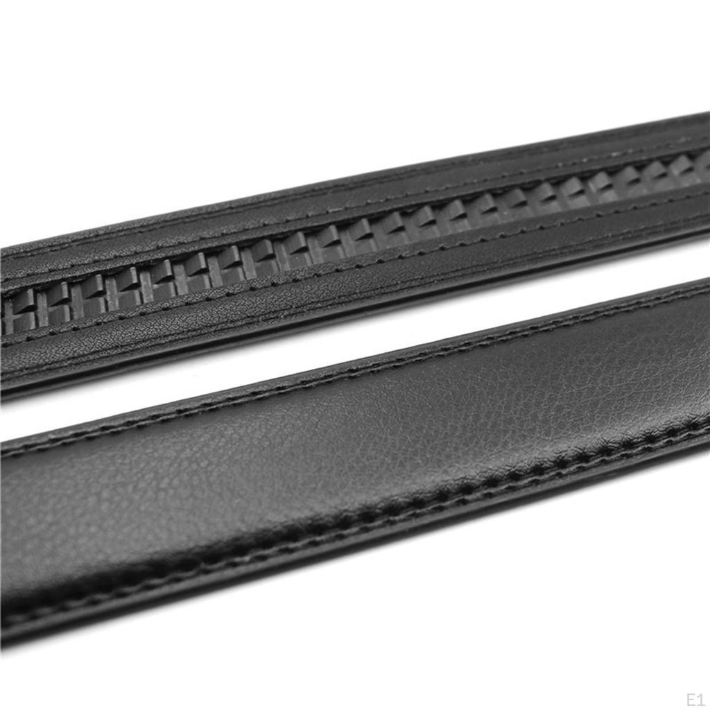 Automatic Belt Men Waist without Buckle Simple Black Versatile Replacement Strap Waistband for