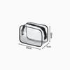 Clear Wash Bag Waterproof Zipper Storage Pouch for Women Men Cosmetic Bag Travel Make Up Organizer Pouch Wash Bag Storage Case