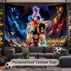 Wall Hanging Tapestry Custom NameDragon Ball Pattern Personalized Printed Fabric Wall Decor