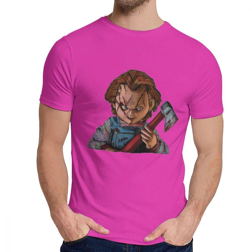Quality Cotton Chucky Horror Child Movies T Shirt Man Soft Cotton Classic Round Neck