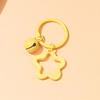 2pcs Korean Version of Ins Small Fresh Color Small Star Bell Keychain Candy Color Keyring Pendant Women Bag Keychain Accessories