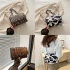 Chic 2024 Summer Cow Print Shoulder Bag Vintage Casual Small Square Bag