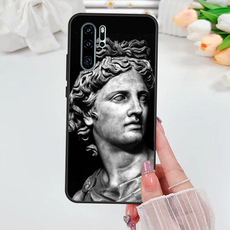 

Greek God Statue Face For Huawei Nova Y70 Y72 Y73 Y60 Y90 Y61 Y91 8i 7i 11i 12i 12s 9 10 SE P20 P30 P40 Lite Case Huawei Nova 5T