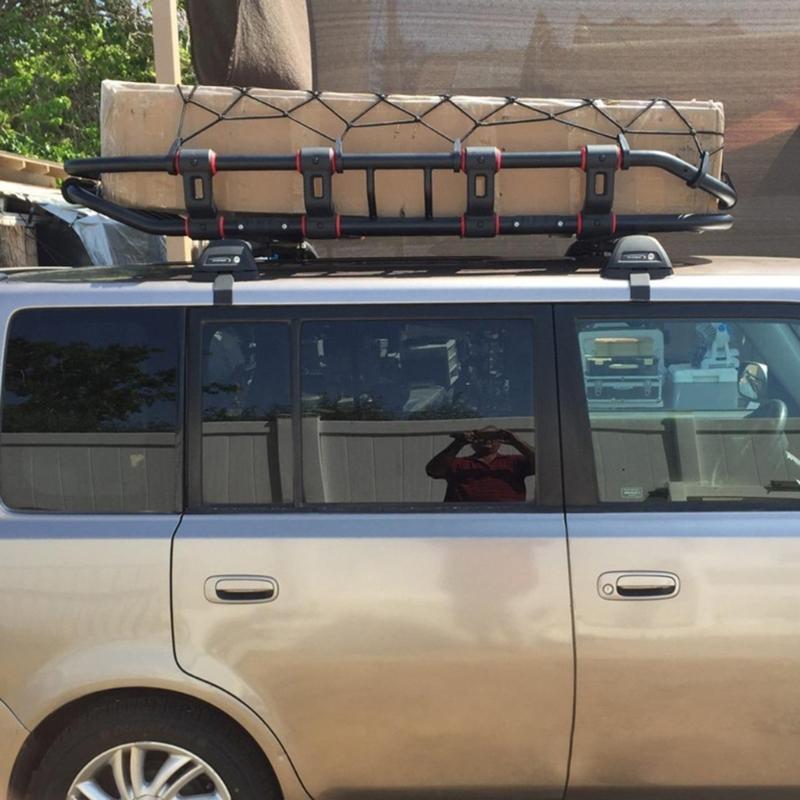 Car Trunk-Rooftop Net Latex Elastic Cargo Luggage Storage-Organizer Bungee Mesh Universal For Camping Travel-Offroad SUV