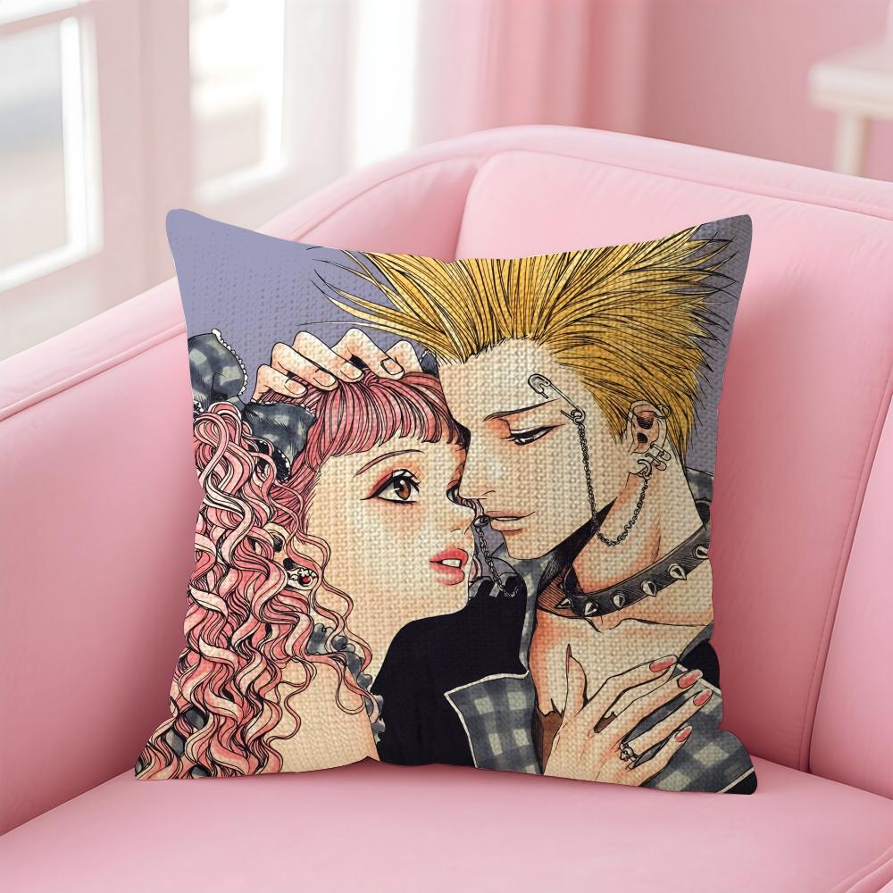 P-Paradise K-Kiss Manga Cushion Cover Natural Linen Pillow Case Double-Sided Print Decorative Sofa Pillowcase Home Decor Gift