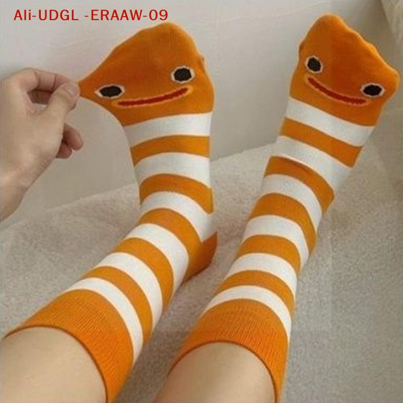Cute Socks Creative Garden Eel Mid Socks Weat Anti Odor Breathable Shark Soft Socks Novelty Ankle Foot Cover Accessories Gift