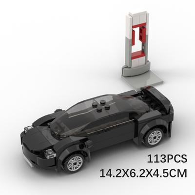 New MOC Technical Car Model 3 Model X Charging Pile Electric Vehicle City Speed Champions Sets Building Blocks Kids Toys Gifts