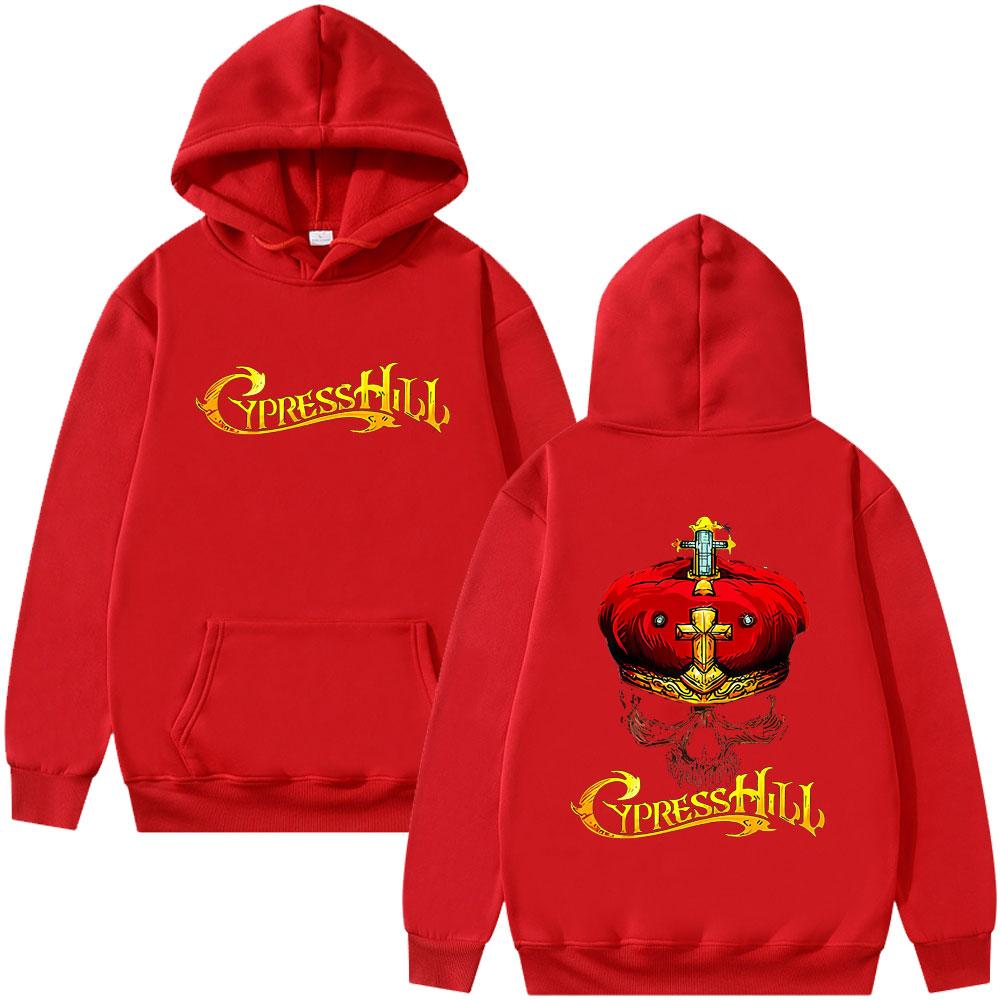 Rapper Cypress Hill Stoned Raiders Hoodie Skeleton Graphic Pullover Male Vintage Casual Hoodies Men Fashion Streetwear