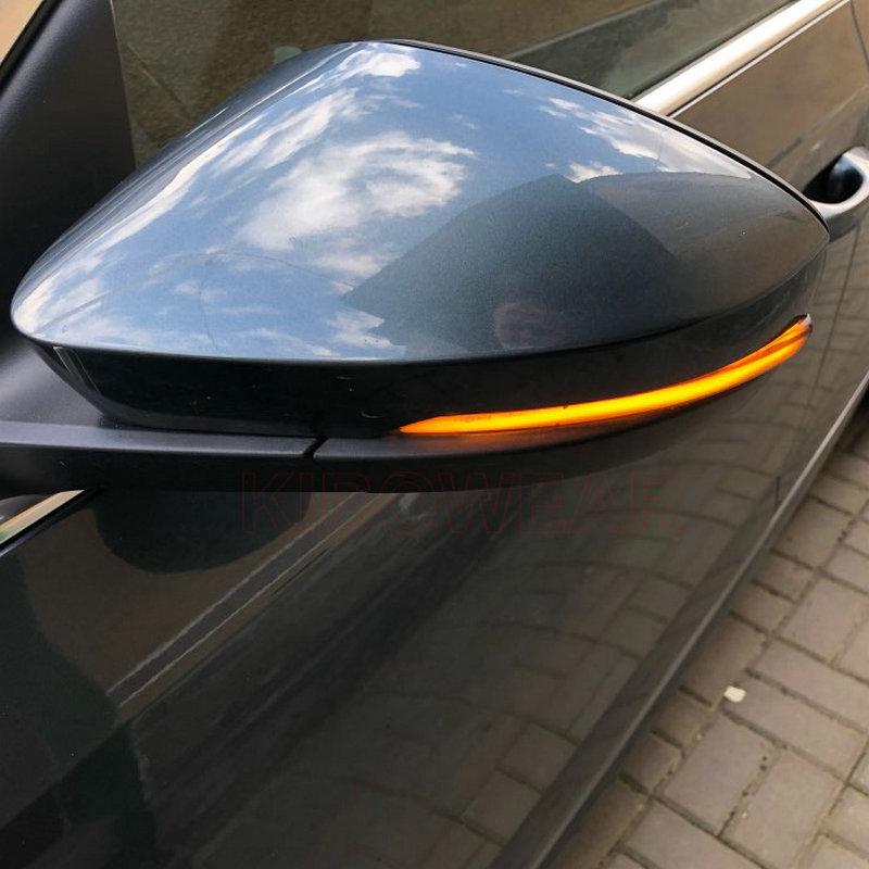 2 Stück Dynamischer LED-Spiegelblinker für VW T-roc Troc T-cross     Blinker für Skoda Octavia 3 Mk3 III A7 5E