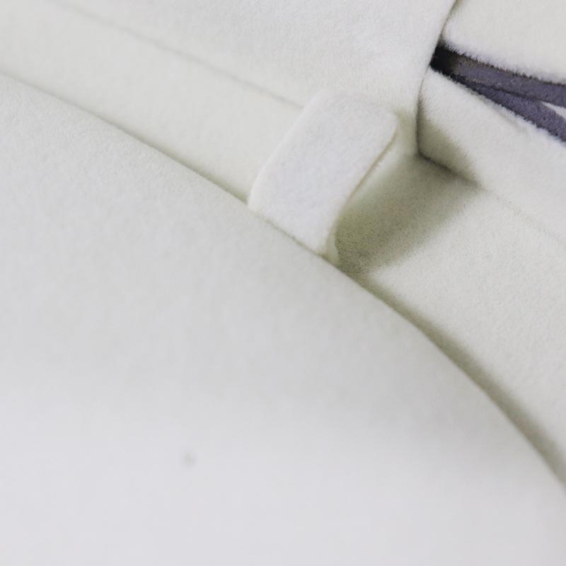 Oval PU Leather Pearl Two-Piece Jewelry Box Set for Necklace and Earrings