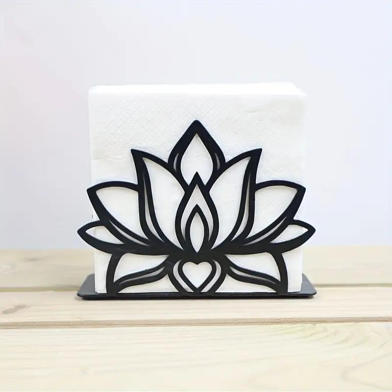 Metal Lotus Claw Napkin Holder - Cat & Dog Design, Ideal for Dining Table, Restaurant, Cafe, Bar