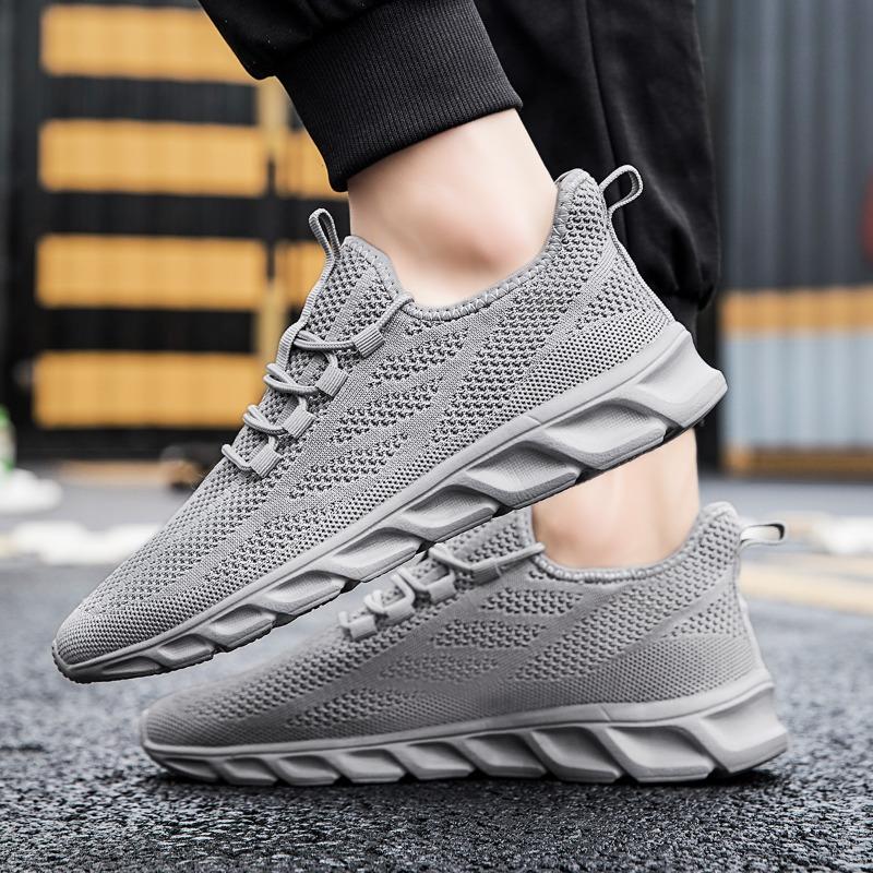 Damyuan Breathable Mesh Men Shoes Black Walking Flats Plus Size Women Tennis Sneakers Unisex Jogging Walking Athletic Shoes
