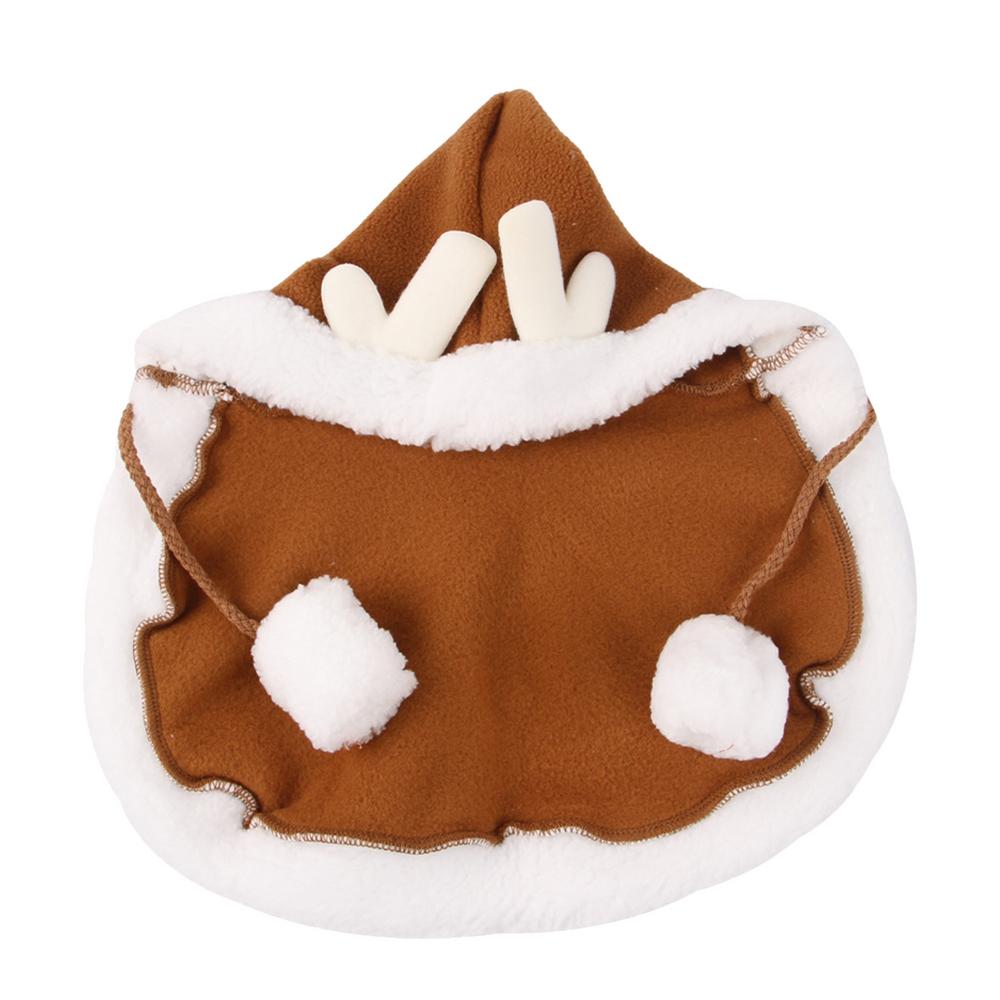 Dogs Christmas Hood Cape Fawn Cat Costume Dog Cloak With Hat Cat Christmas Outfit Cat Cape For Fall Winter Cats Small Dogs