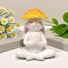 Meditation Sitting Rabbit Figurine, Cute Resin Craft, Yoga Zen Decor for Desktop, Living Room, Garden & Patio