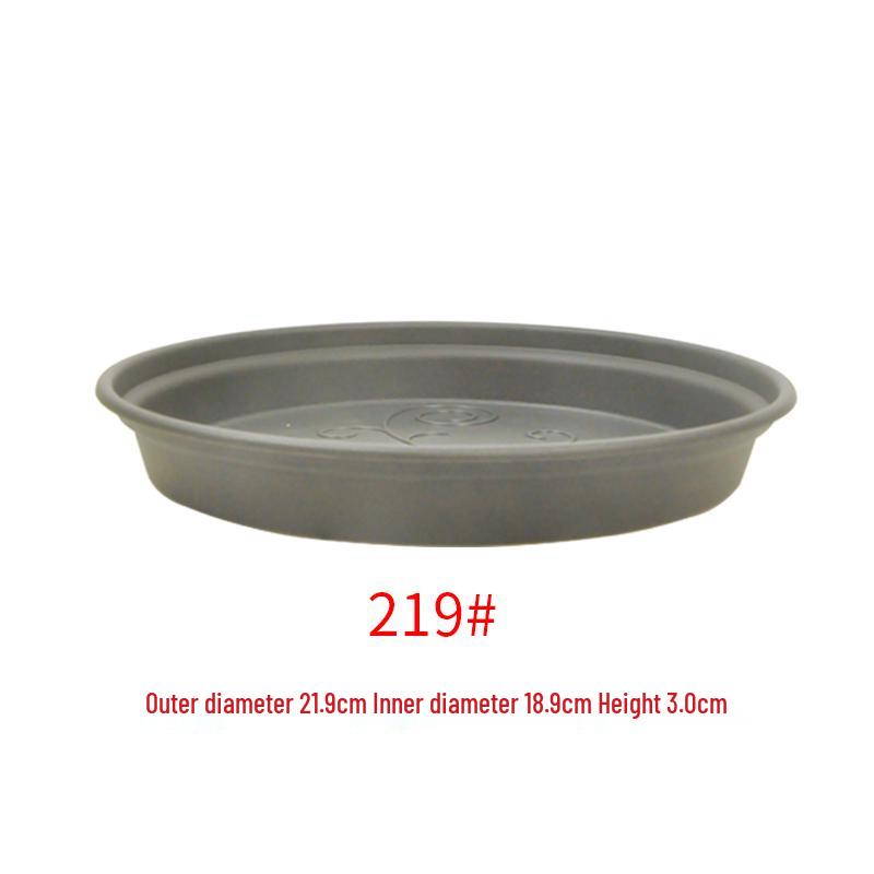 Sun-Resistant Resin Succulent Pot Tray - Deep Round Water Storage Plastic Base