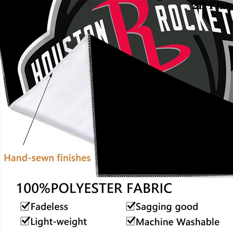 Houston Rockets Logo Artwork Threepiece Set 1 Duvet Cover 2 Pillowcase Without Core Duvet Cover And Pillowcase Bedding Set