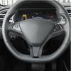 ABS Car Steering Wheel Frame Sticker Trim Cover For Tesla Model S Model X Inner Steering Wheel Decoration  Accessories