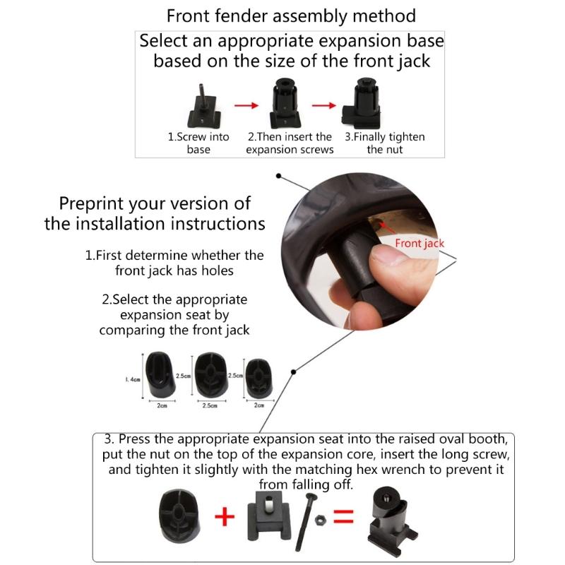 Bike Mudguard Set Bicycles Mudguards Portable Adjustable Bike Mud Flap Front & Rear Mud Guard for MTB Mountain Road Bike