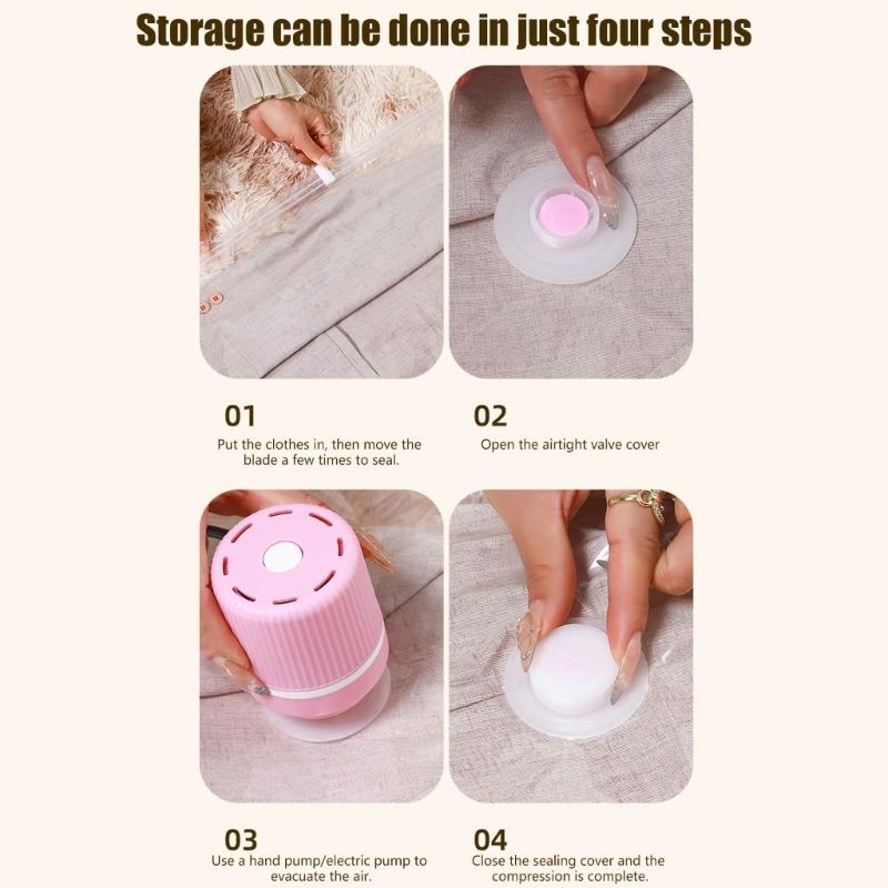 Pack of 6 Multiple Size Hanging Vacuum Storage Bags Offering Wrinkle Prevention and Dust Protective
