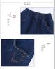 High-Waisted Straight-Leg Denim Jeans for Middle-Aged Women, Loose Fit for Spring and Autumn