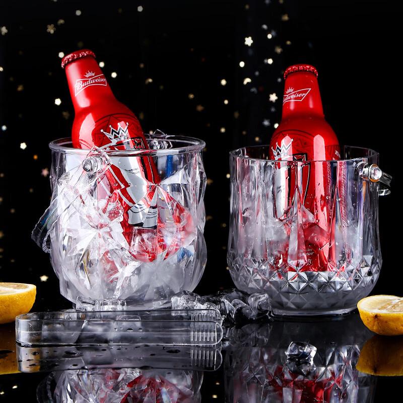 BAILOCK Acrylic Ice Bucket with Tongs